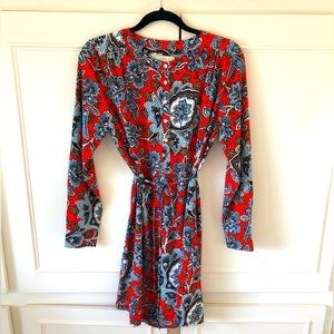 Loft women’s dress , size S, removable belt, beautiful colors